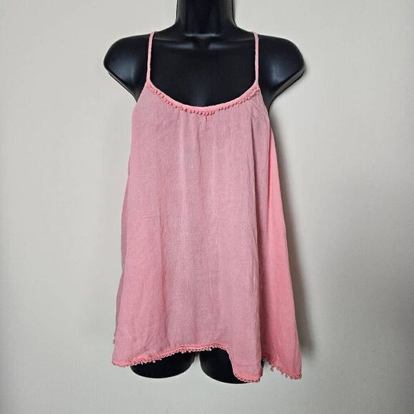 Lilka Coral Pink Tank Top - Picture 1 of 8